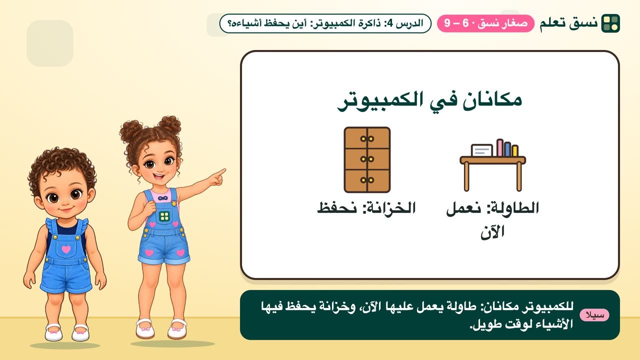 الطاولة والخزانة